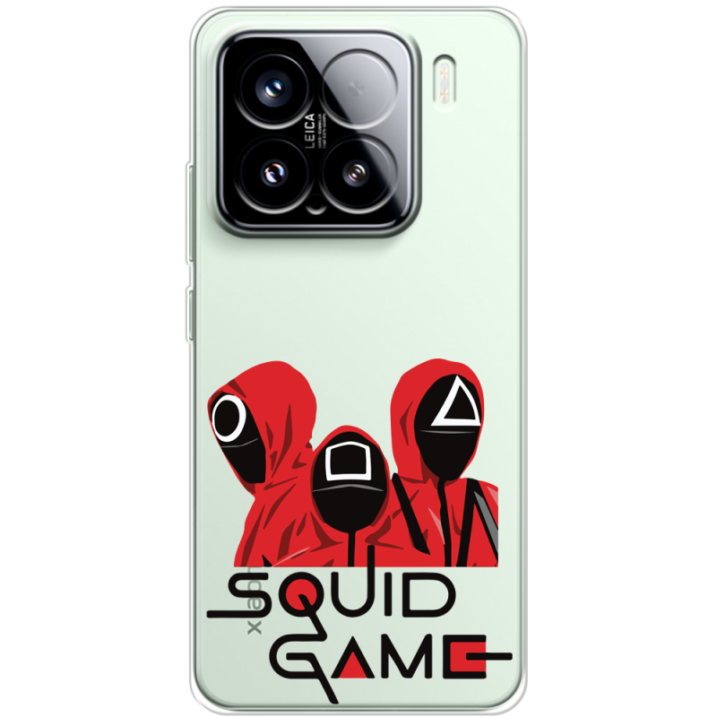 Прозорий чохол BoxFace Xiaomi 15 siquid game люди в красном