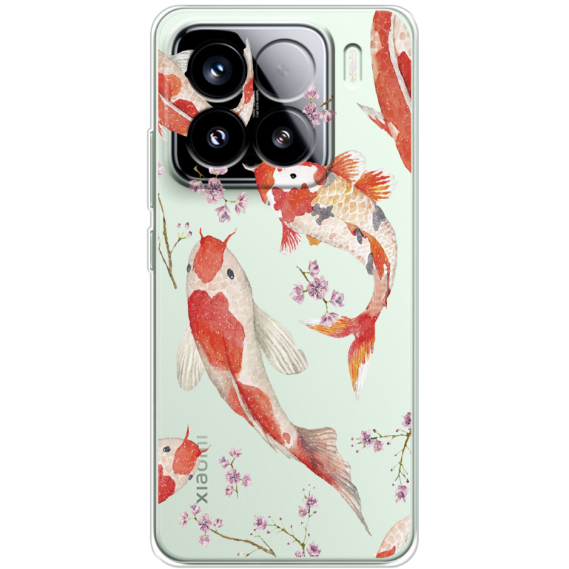 Прозорий чохол BoxFace Xiaomi 15 Japanese Koi Fish