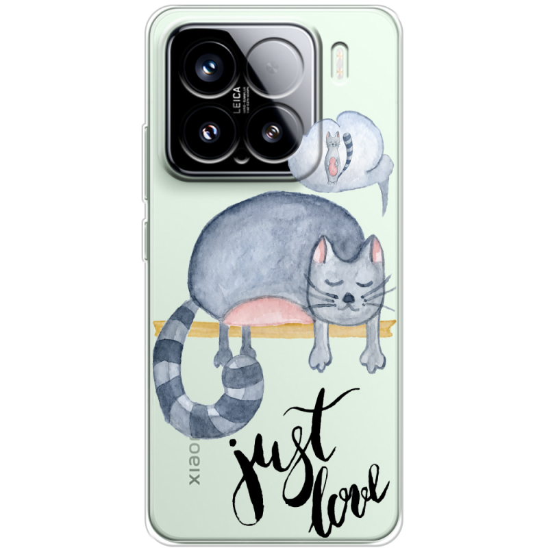 Прозорий чохол BoxFace Xiaomi 15 Just Love