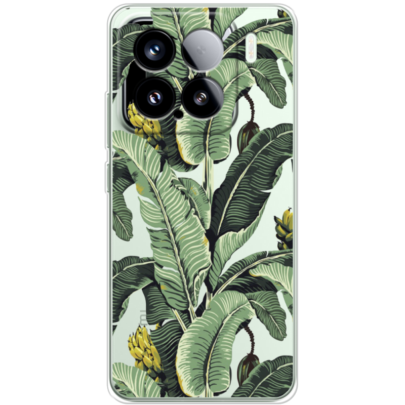 Прозорий чохол BoxFace Xiaomi 15 Banana Leaves
