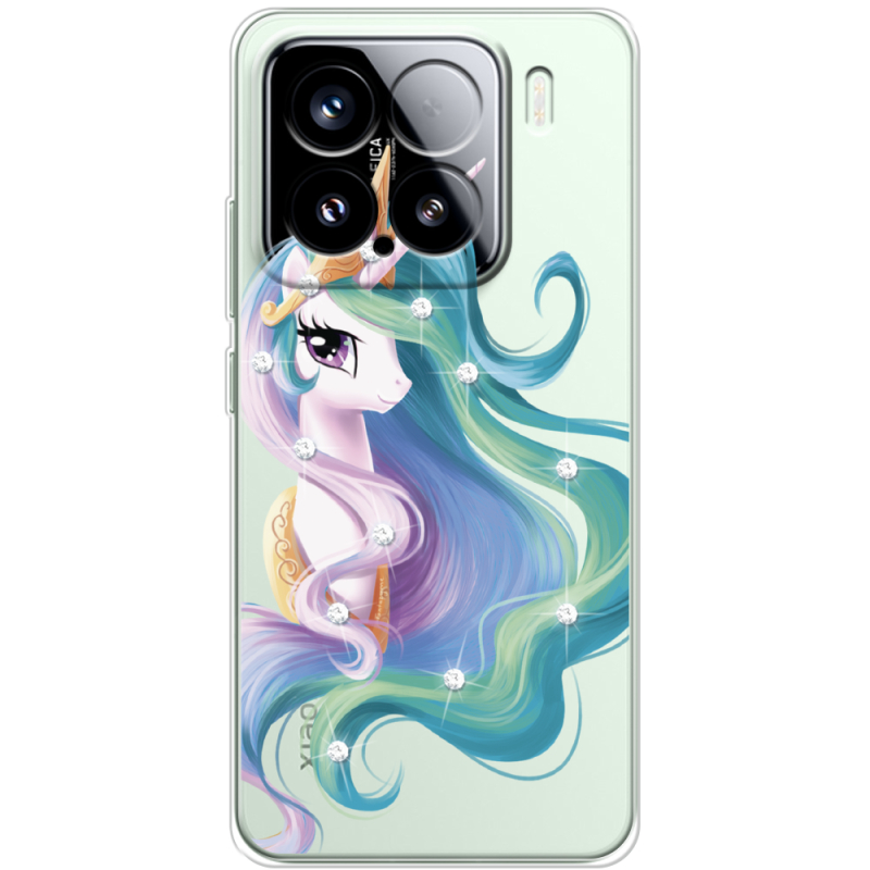 Чохол зі стразами Xiaomi 15 Unicorn Queen