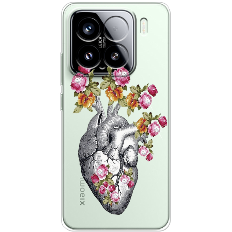 Чохол зі стразами Xiaomi 15 Heart