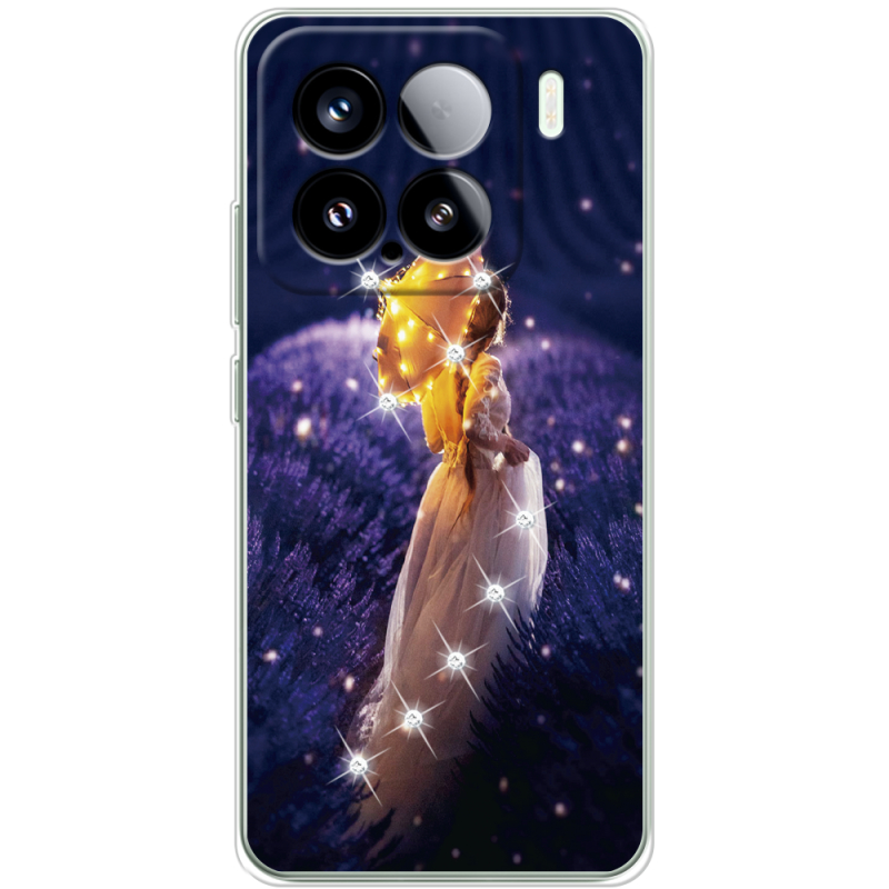 Чохол зі стразами Xiaomi 15 Girl with Umbrella