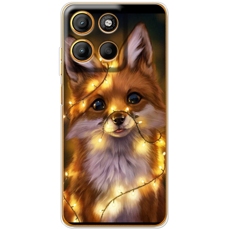Чохол BoxFace Motorola G15 Power Різдвяна лисичка