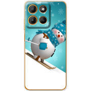 Чохол BoxFace Motorola G15 Power Skier Snowman