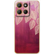 Чохол BoxFace Motorola G15 Power Gold Leaves