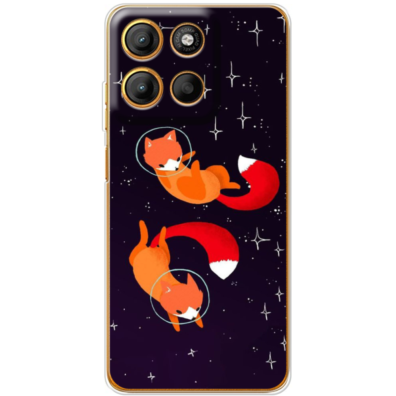 Чохол BoxFace Motorola G15 Power Fox-Astronauts