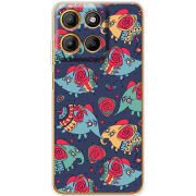 Чохол BoxFace Motorola G15 Power Flying Elephants
