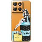 Прозорий чохол BoxFace Motorola G15 Power City Girl