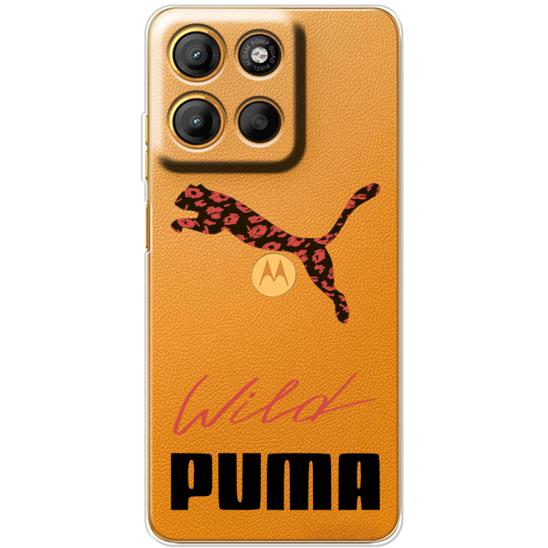 Прозорий чохол BoxFace Motorola G15 Power Wild Cat