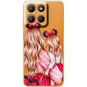 Прозорий чохол BoxFace Motorola G15 Power Mouse Girls