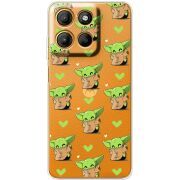 Прозорий чохол BoxFace Motorola G15 Power Pattern Baby Yoda