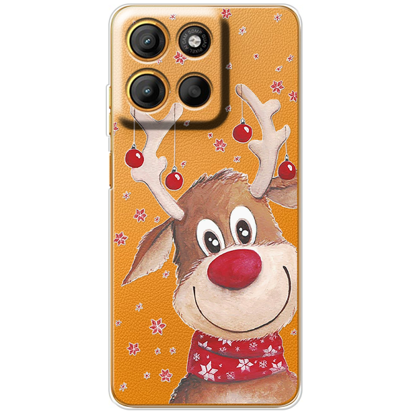 Прозорий чохол BoxFace Motorola G15 Power Winter Deer