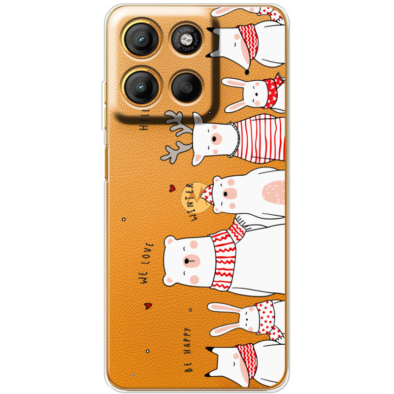 Прозорий чохол BoxFace Motorola G15 Power The Friendly Beasts