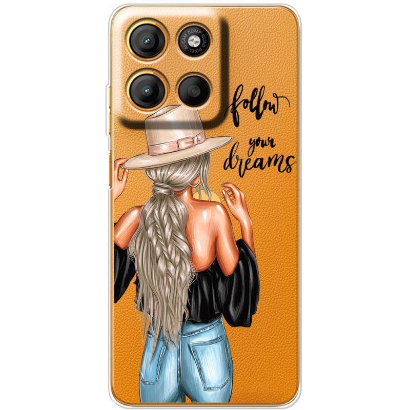 Прозорий чохол BoxFace Motorola G15 Power Follow Your Dreams
