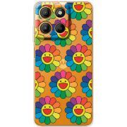Прозорий чохол BoxFace Motorola G15 Power Hippie Flowers
