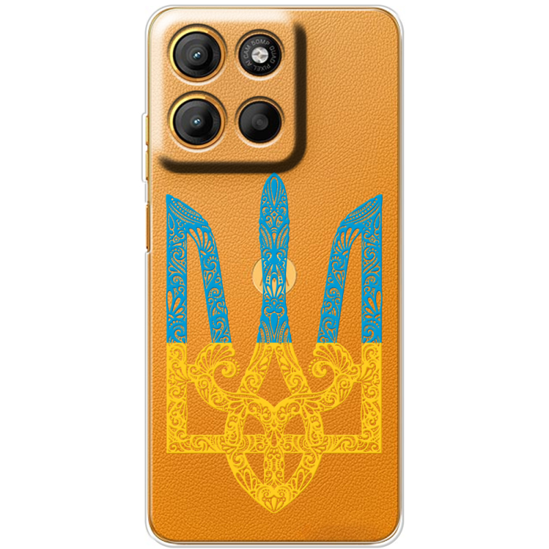 Прозорий чохол BoxFace Motorola G15 Power Gold Trident