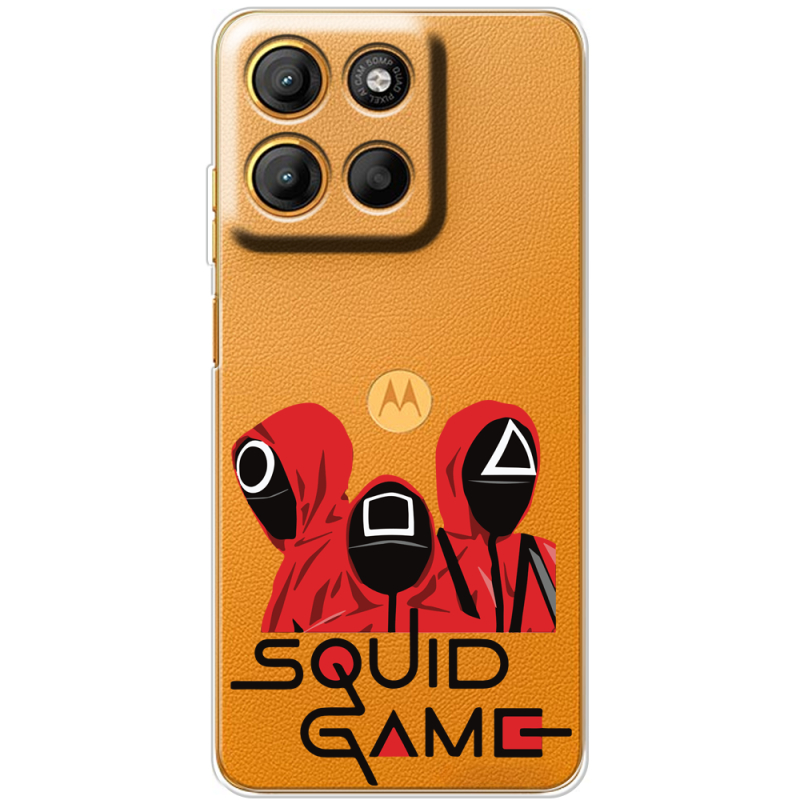 Прозорий чохол BoxFace Motorola G15 Power siquid game люди в красном