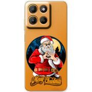 Прозорий чохол BoxFace Motorola G15 Power Cool Santa