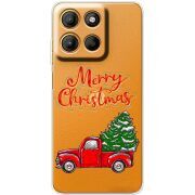 Прозорий чохол BoxFace Motorola G15 Power Holiday Car
