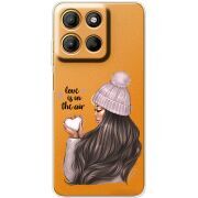 Прозорий чохол BoxFace Motorola G15 Power love is in the air