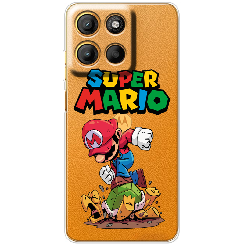 Прозорий чохол BoxFace Motorola G15 Power Super Mario