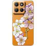 Прозорий чохол BoxFace Motorola G15 Power Cherry Blossom
