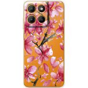 Прозорий чохол BoxFace Motorola G15 Power Pink Magnolia