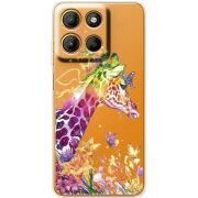 Прозорий чохол BoxFace Motorola G15 Power Colorful Giraffe