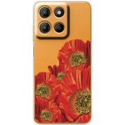 Прозорий чохол BoxFace Motorola G15 Power Red Poppies