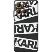 Чорний чохол BoxFace Motorola G15 Power White Karl