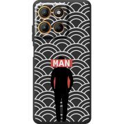 Чорний чохол BoxFace Motorola G15 Power Man Pattern