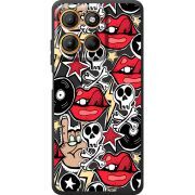 Чорний чохол BoxFace Motorola G15 Power Rock Graffiti