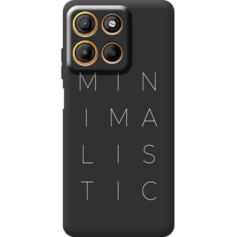 Чорний чохол BoxFace Motorola G15 Power Minimalistic