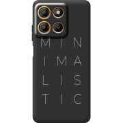 Чорний чохол BoxFace Motorola G15 Power Minimalistic