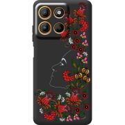 Чорний чохол BoxFace Motorola G15 Power 3D Ukrainian Muse