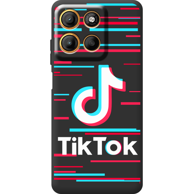 Чорний чохол BoxFace Motorola G15 Power Tik Tok