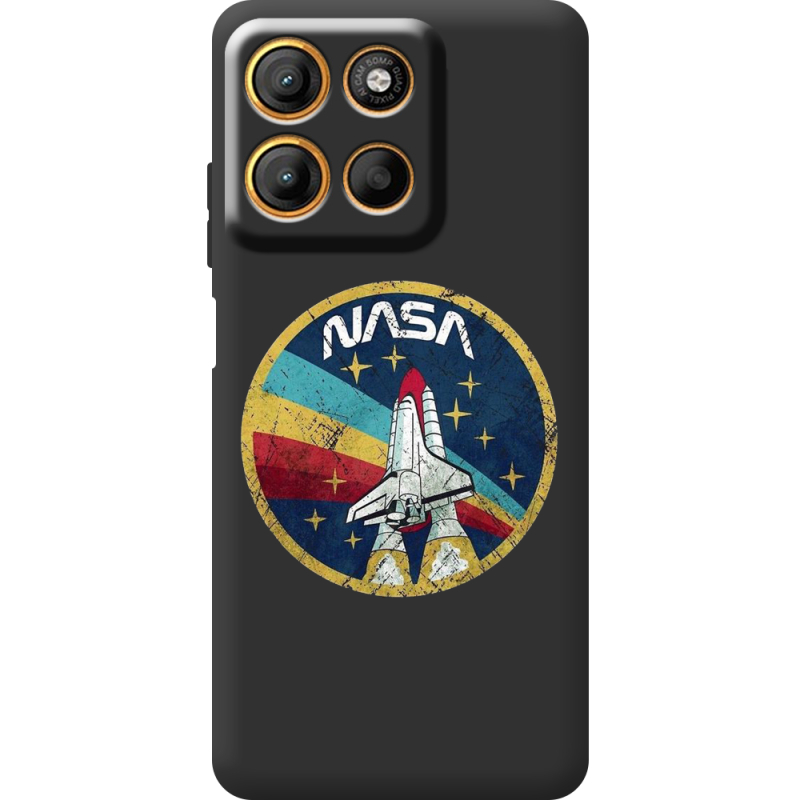 Чорний чохол BoxFace Motorola G15 Power NASA
