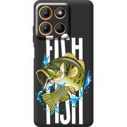 Чорний чохол BoxFace Motorola G15 Power Fish