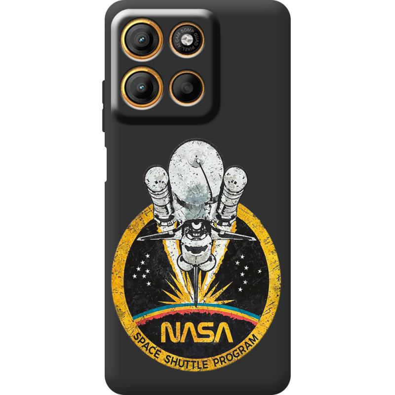 Чорний чохол BoxFace Motorola G15 Power NASA Spaceship