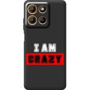 Чорний чохол BoxFace Motorola G15 Power I'm Crazy