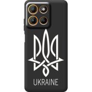 Чорний чохол BoxFace Motorola G15 Power Тризуб монограмма ukraine