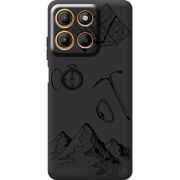 Чорний чохол BoxFace Motorola G15 Power Mountains