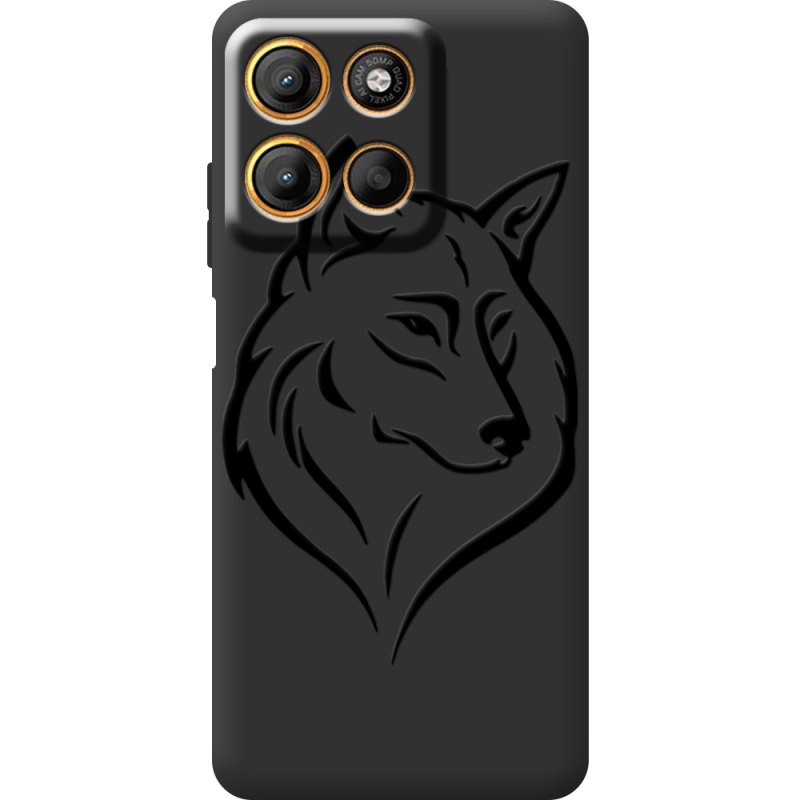 Чорний чохол BoxFace Motorola G15 Power Wolf