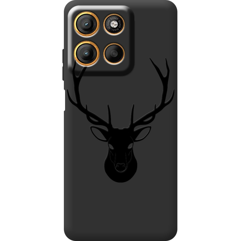 Чорний чохол BoxFace Motorola G15 Power Deer