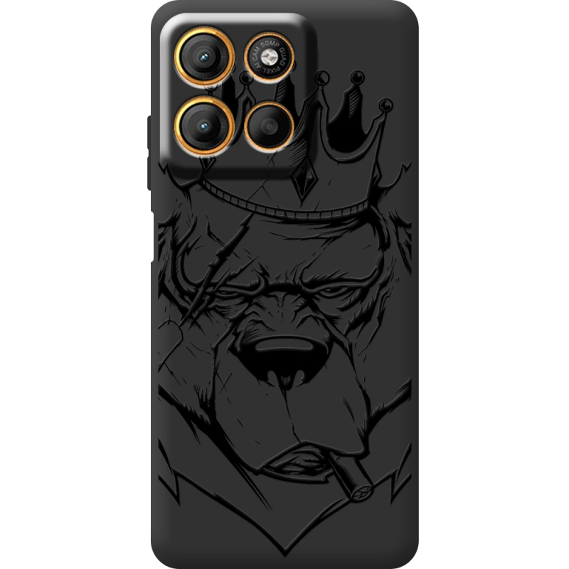 Чорний чохол BoxFace Motorola G15 Power Bear King