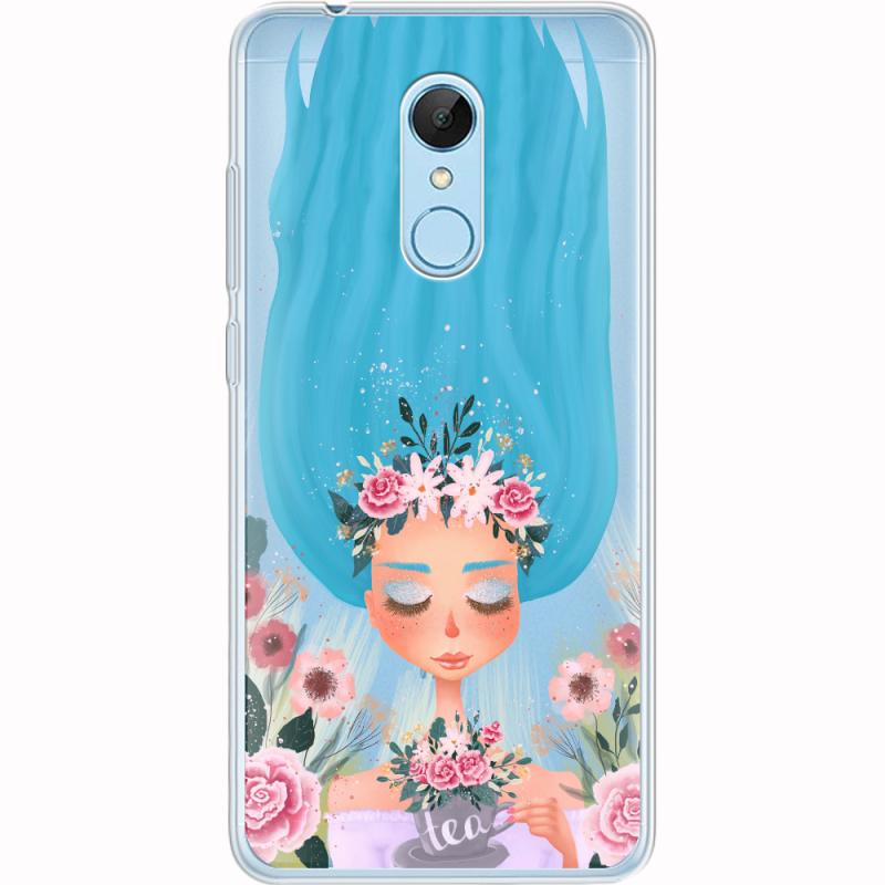 Прозрачный чехол Uprint Xiaomi Redmi 5 Blue Hair