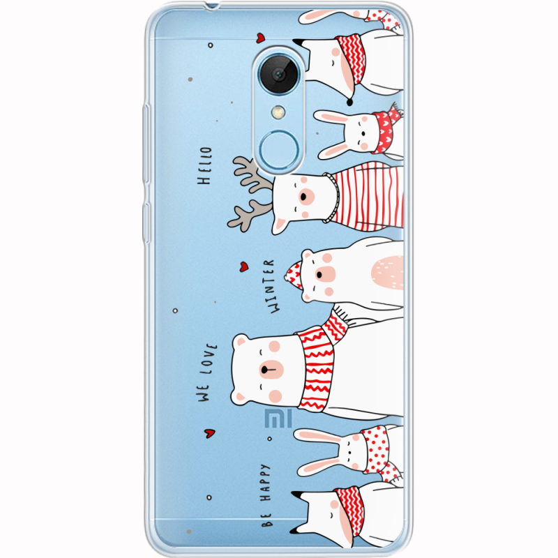 Прозрачный чехол Uprint Xiaomi Redmi 5 The Friendly Beasts