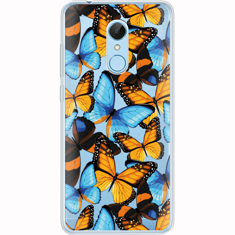 Прозрачный чехол Uprint Xiaomi Redmi 5 Butterfly Morpho