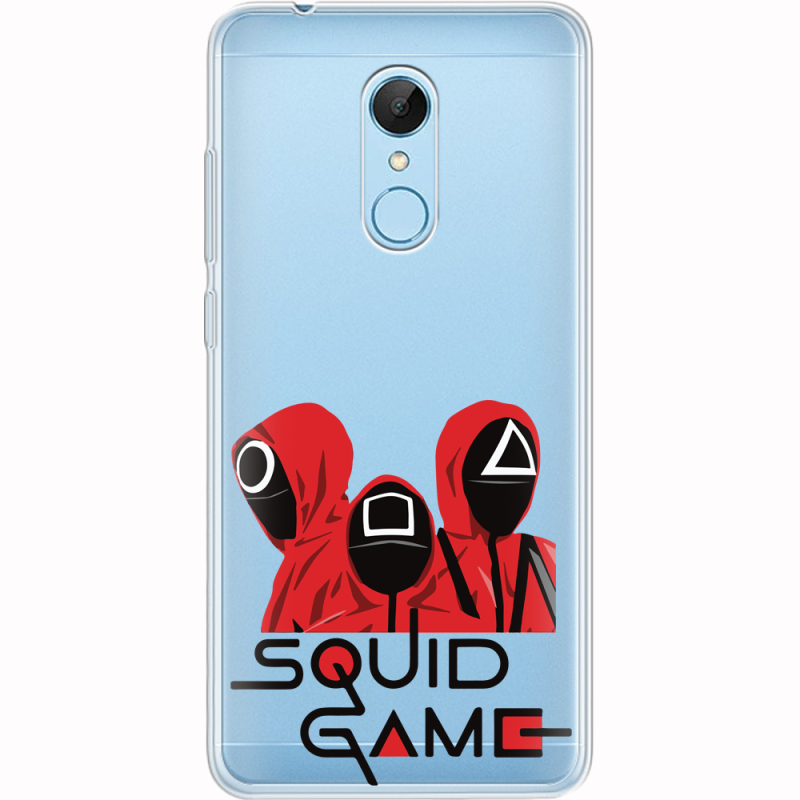 Прозрачный чехол Uprint Xiaomi Redmi 5 siquid game люди в красном